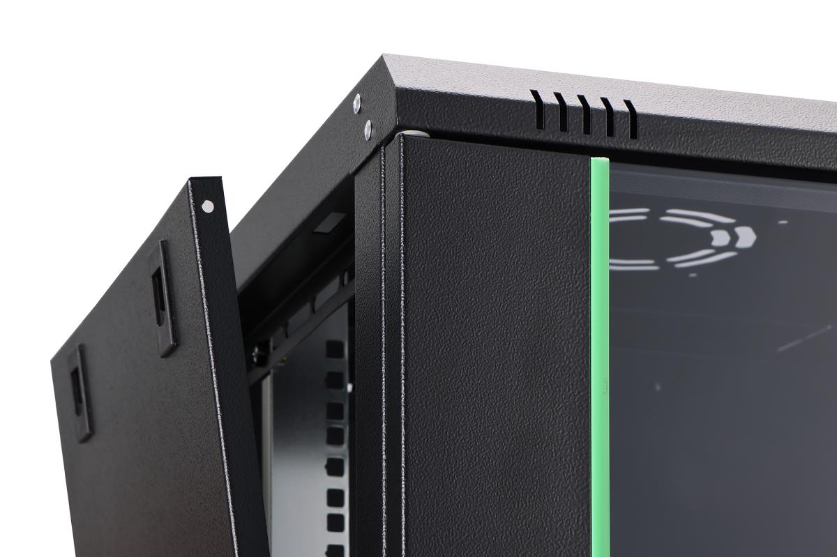 12U WALL CABINET 607X600X450MM BLK thumbnail
