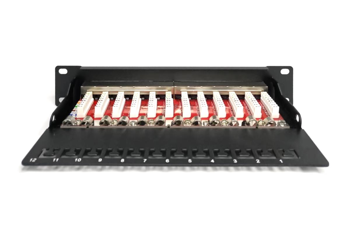 CAT6A PANEL 12-PORT 1HE 10 BLACK thumbnail