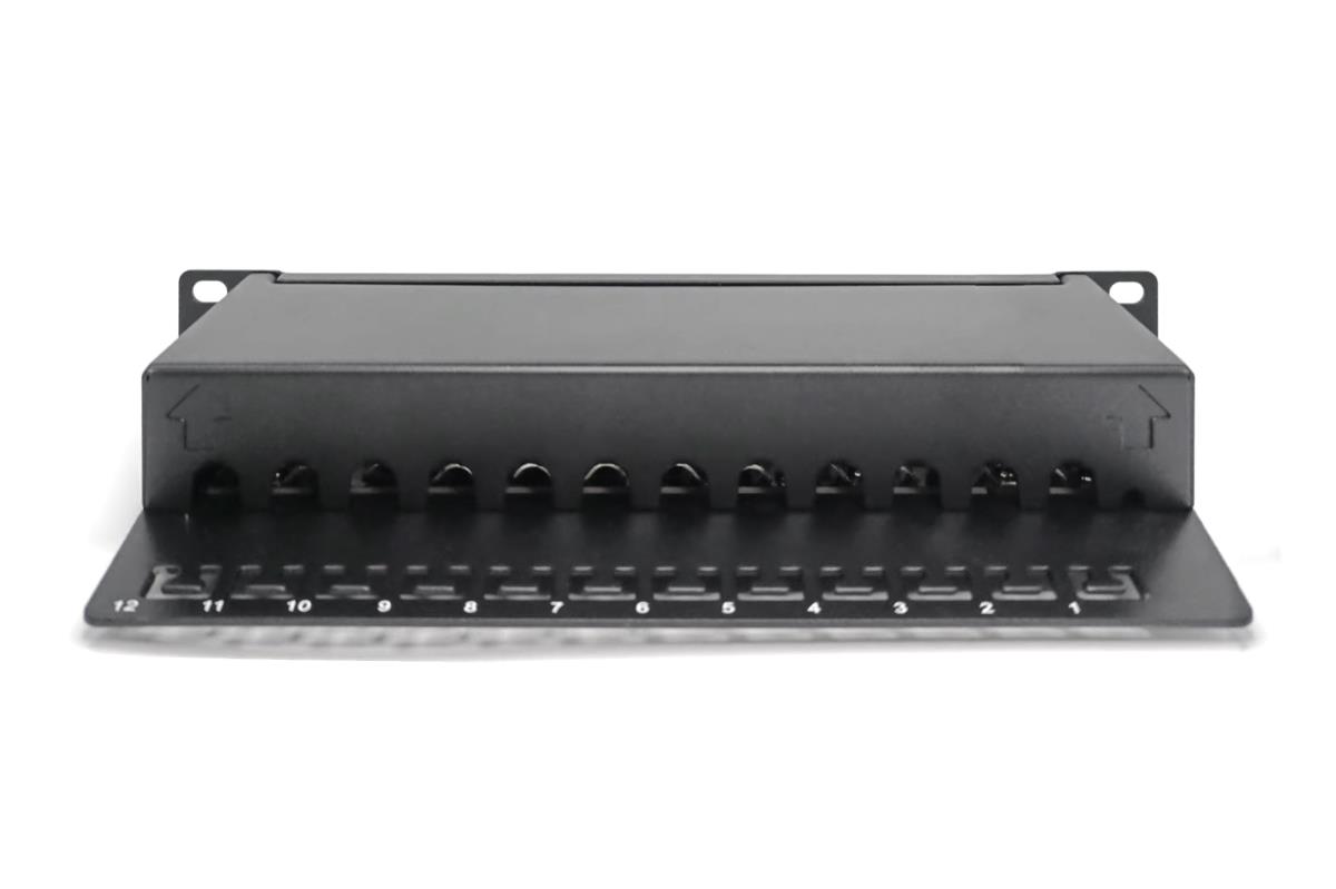 CAT6A PANEL 12-PORT 1HE 10 BLACK thumbnail