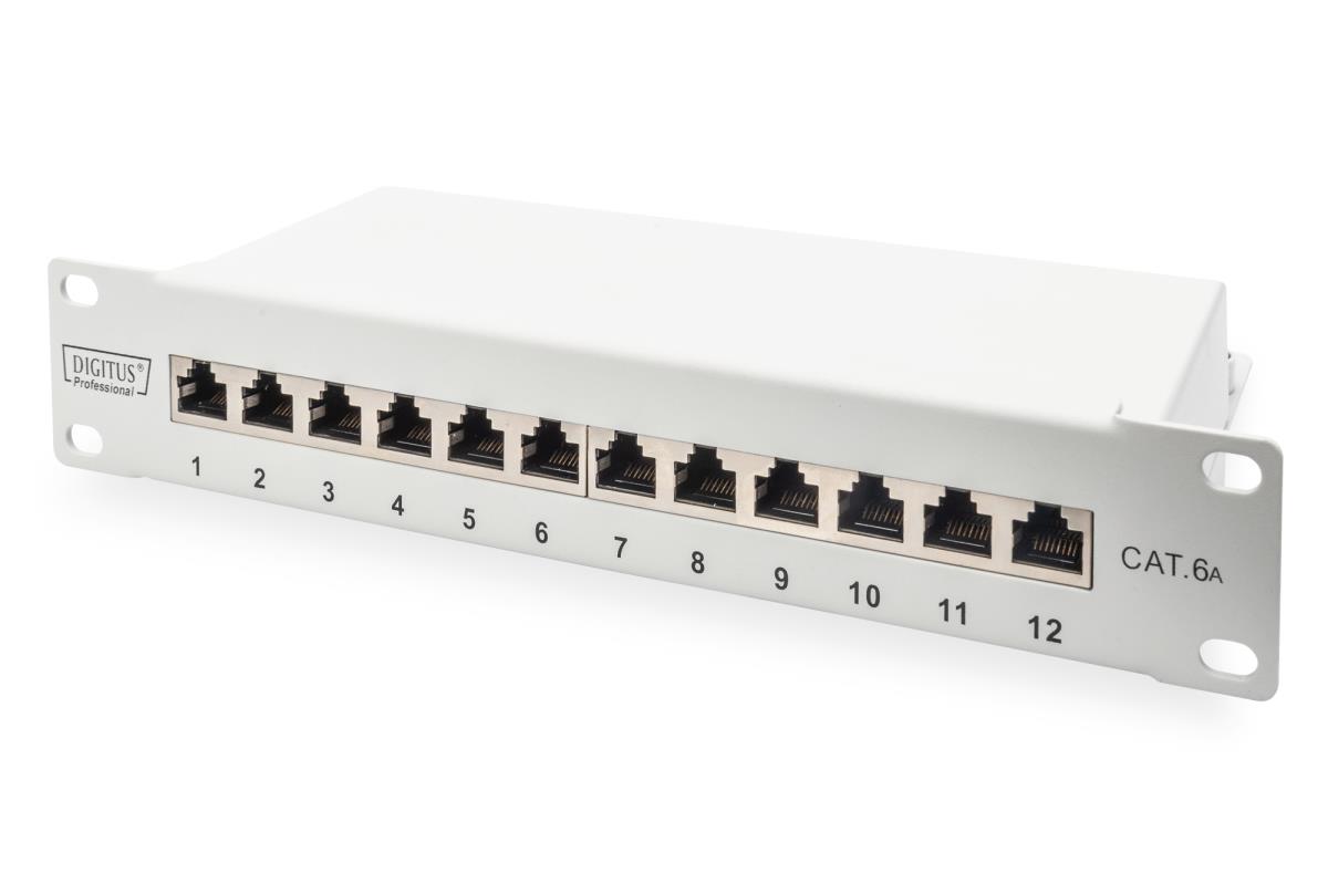EU Product - Cat.6A Patch Panel, geschirmt, 12-Port, 10