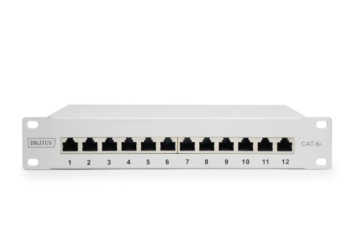 EU Product - Cat.6A Patch Panel, geschirmt, 12-Port, 10