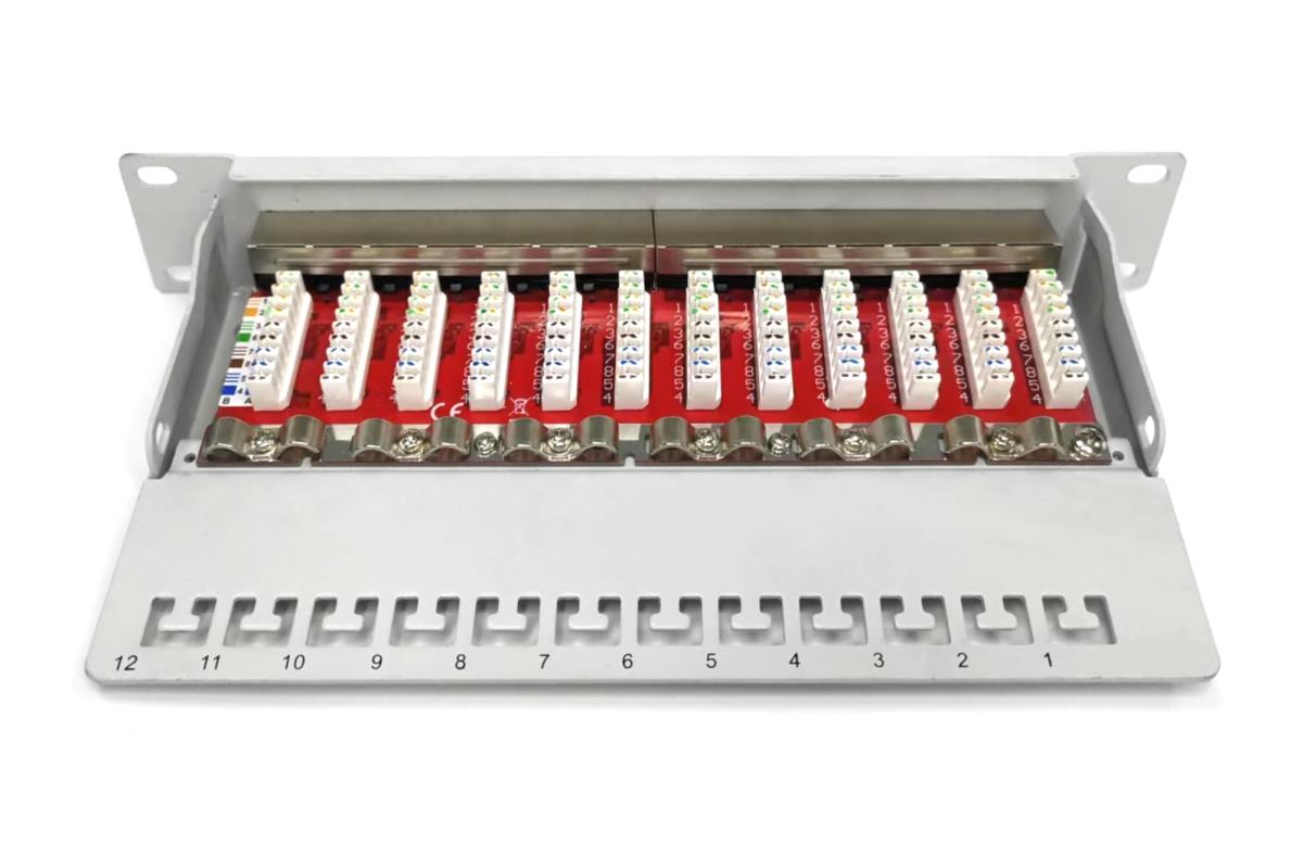 EU Product - Cat.6A Patch Panel, geschirmt, 12-Port, 10