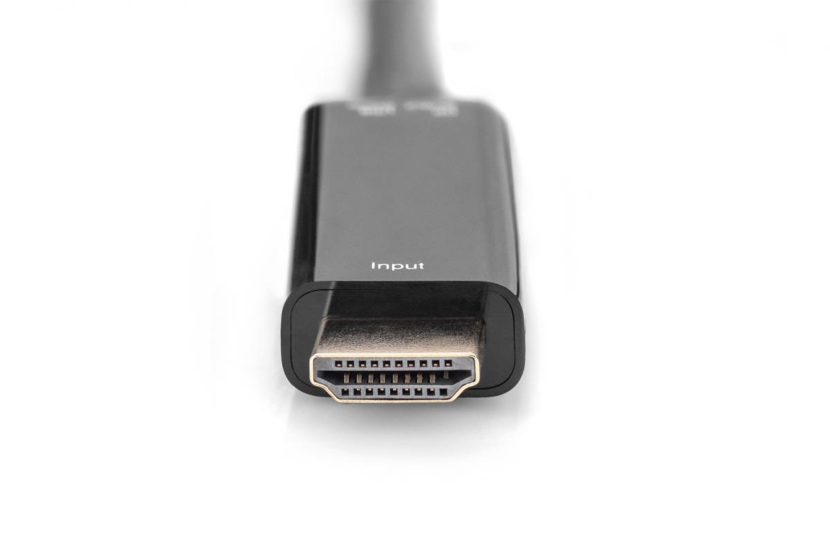 EU Product - Adapter HDMI A -> DisplayPort St/Bu 4K 0,2m schwarz thumbnail