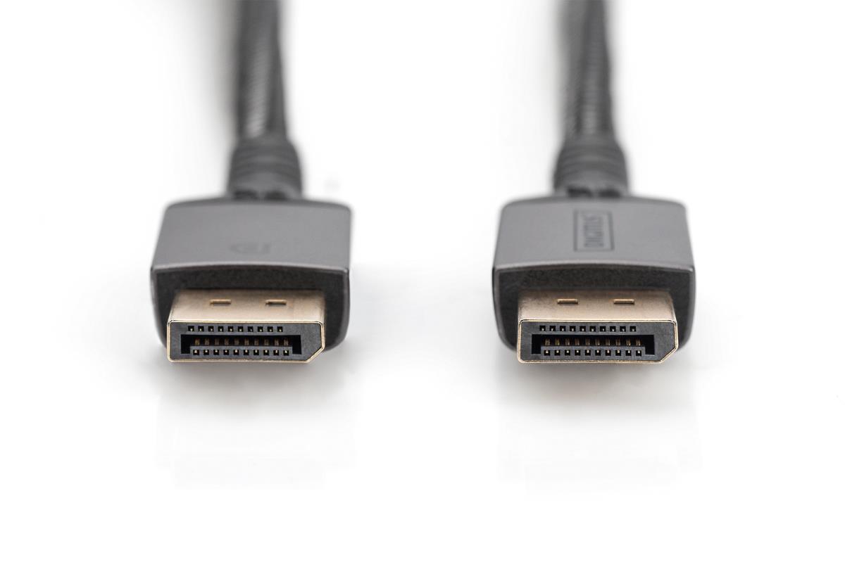 EU Product - DisplayPort Anschlusskabel 2m Aluminium 8K schwarz thumbnail