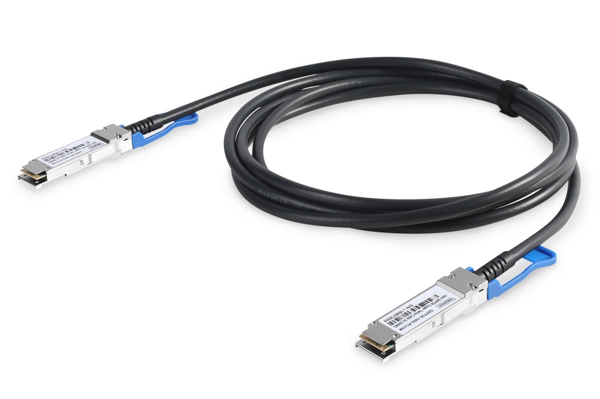 EU Product - Kabel QSFP28 100G DAC  1.0m schwarz  AWG 30 thumbnail
