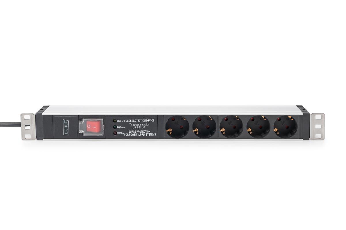 EU Product - PDU 1HE   5x Schuko 16A Ausg�nge 230V/16A schwarz thumbnail