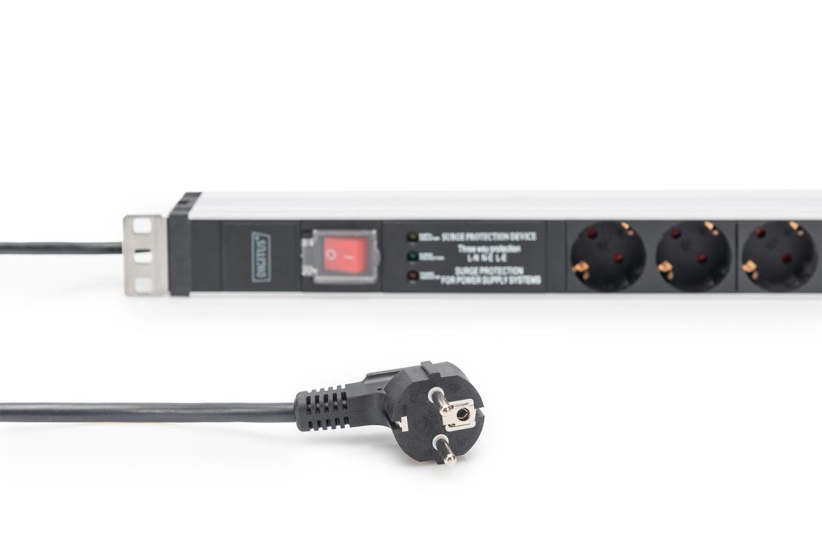 EU Product - PDU 1HE   5x Schuko 16A Ausg�nge 230V/16A schwarz thumbnail