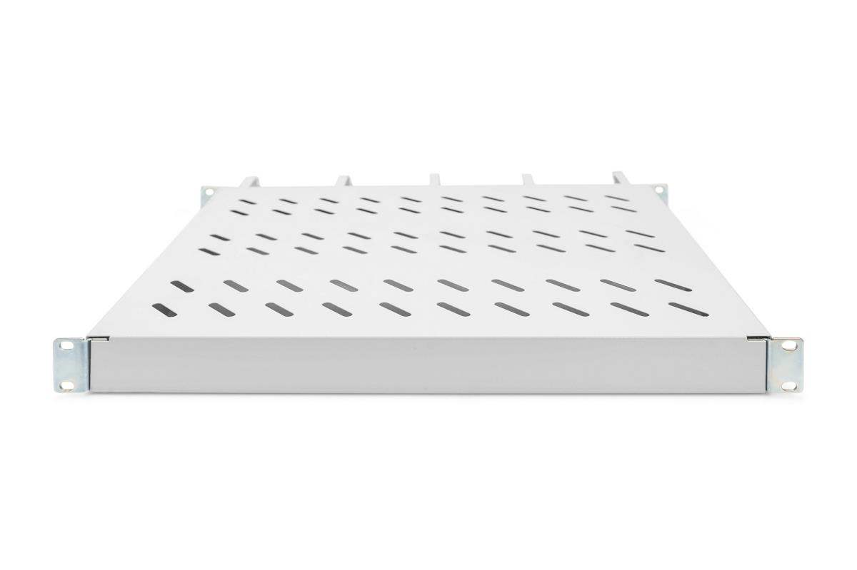 EU Product - Rack acc Shelf with Cable Guide 1HE Grey - Steel thumbnail