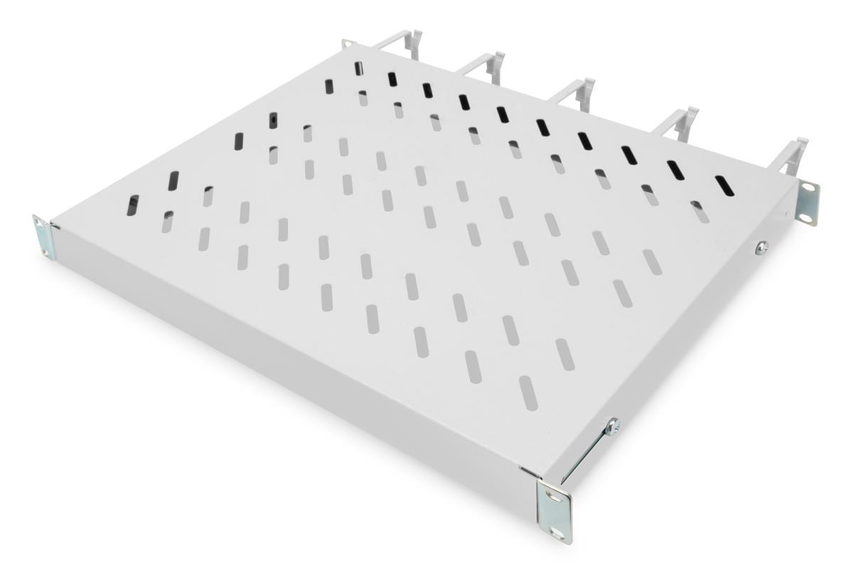 EU Product - Rack acc Shelf with Cable Guide 1HE Grey - Steel thumbnail