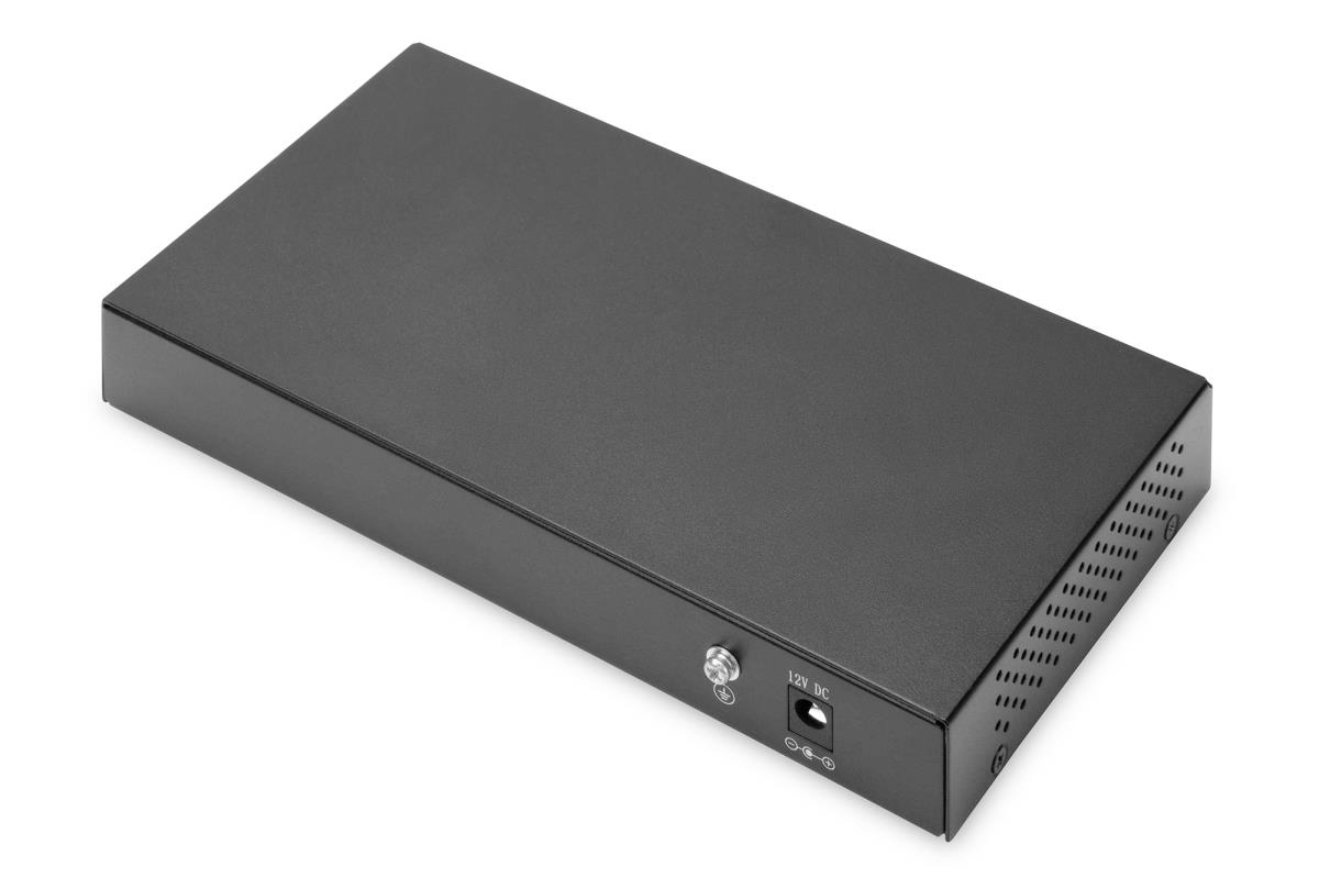 EU Product - Switch 8-Port Gigabit + 2xSFP unmanaged schwarz thumbnail