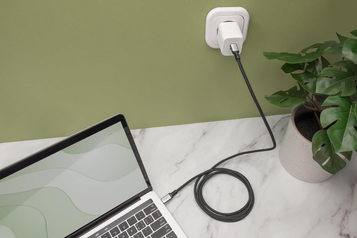 EU Product - Anschlusskabel USB4.0/C -> C  20Gbit/s    3m schwarz thumbnail