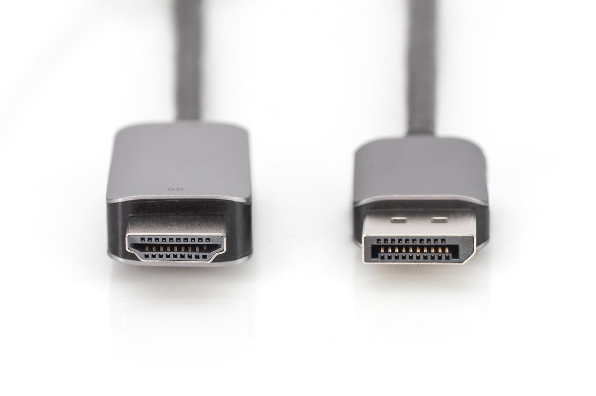 EU Product - DisplayPort Adapterkabel DP->HDMIA St/St 8K 1,8m sch thumbnail