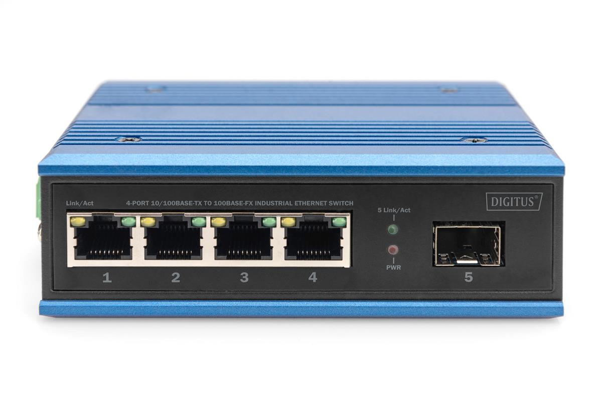 EU Product - Switch Ind. 4-Port  10/100                    blau thumbnail