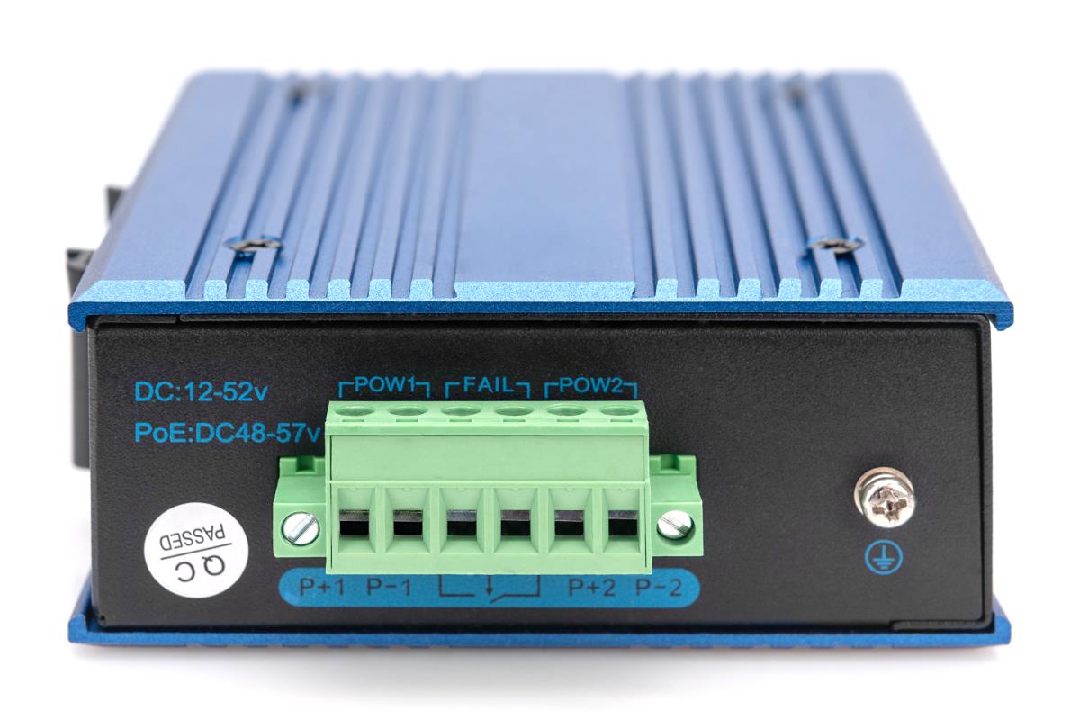 EU Product - Switch Ind. 4-Port  10/100  30W PoE Unmanaged blau thumbnail