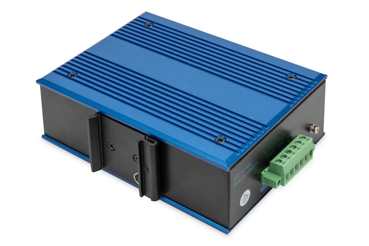 EU Product - Switch Ind. 8-Port  10/100      PoE Unmanaged blau thumbnail
