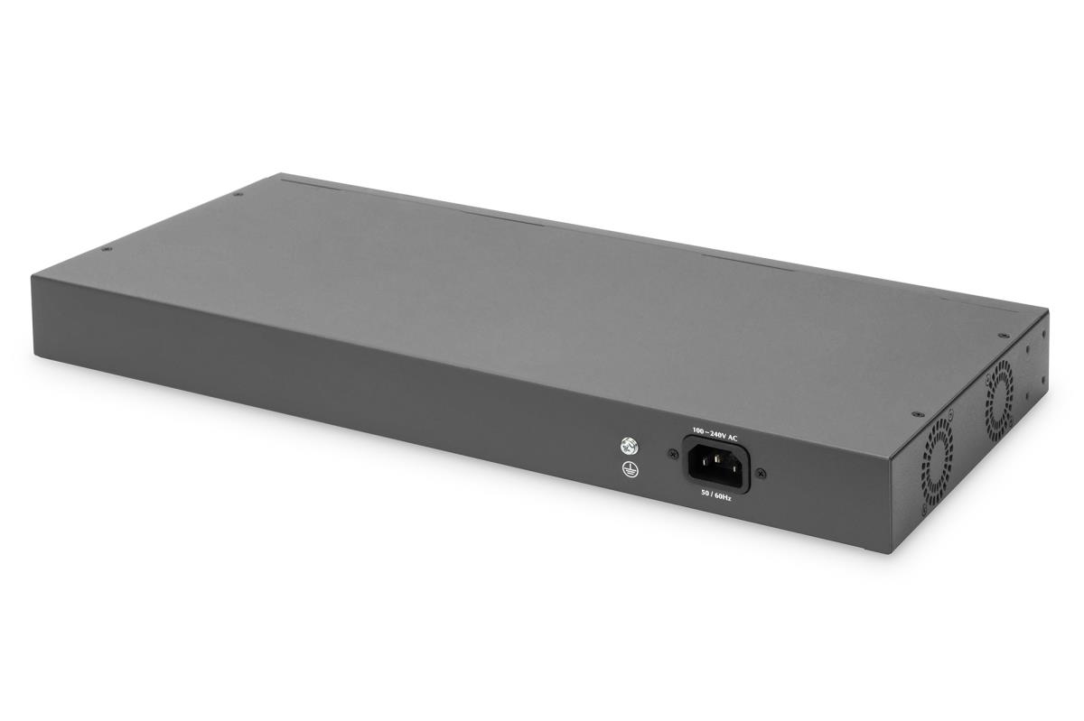 EU Product - Switch 16-Port 10/100  250W PoE Unmanaged schwarz thumbnail