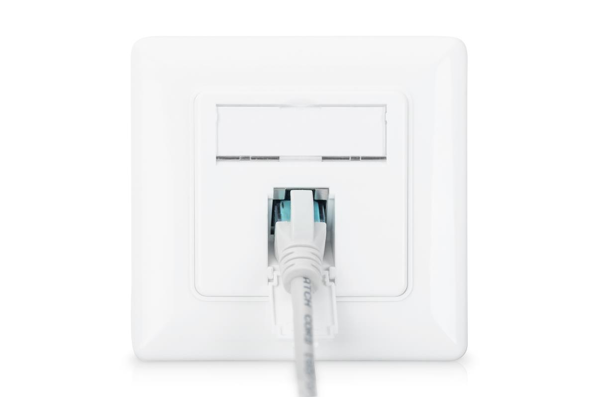 EU Product - CAT 6A class EA network socket, design-compatible, shielded, flush-mounted, 4 directions thumbnail