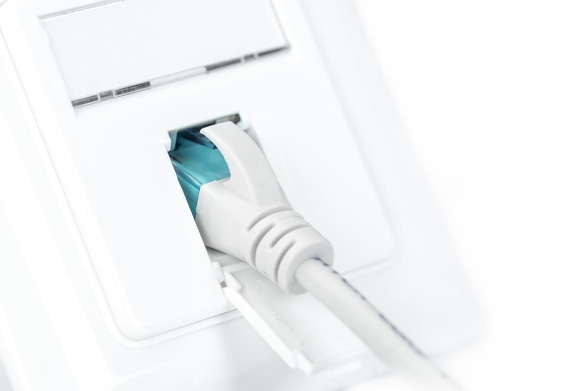 EU Product - CAT 6A class EA network socket, design-compatible, shielded, flush-mounted, 4 directions thumbnail