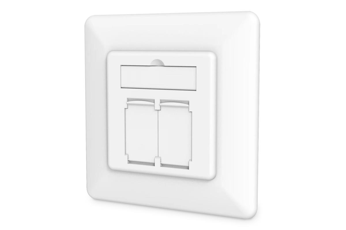 EU Product - CAT 6A class EA network socket, design-compatible, shielded, flush-mounted, 4 directions thumbnail