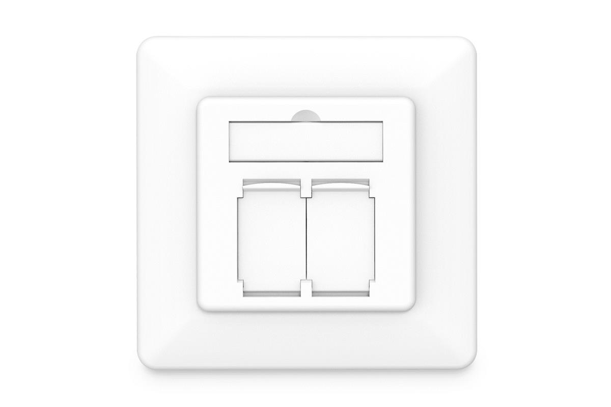 EU Product - CAT 6A class EA network socket, design-compatible, shielded, flush-mounted, 4 directions thumbnail