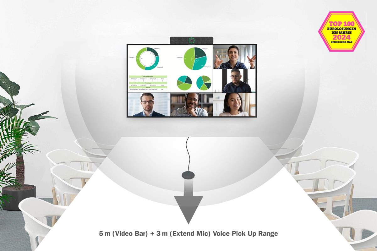 EU Product - Videokonferenz-System 4K All-In-One Video Bar Pro thumbnail