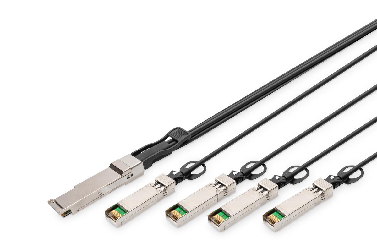 EU Product - Kabel QSFP+ to 4XSFP+ 40G DAC  2.0m schwarz thumbnail