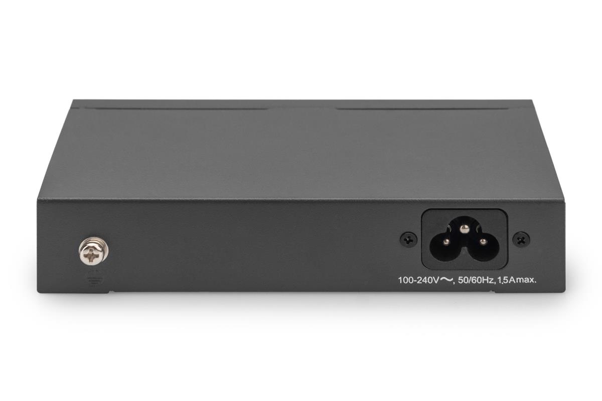 EU Product - Switch 4-Port  Gigabit 60W  PoE Unmanaged schwarz thumbnail