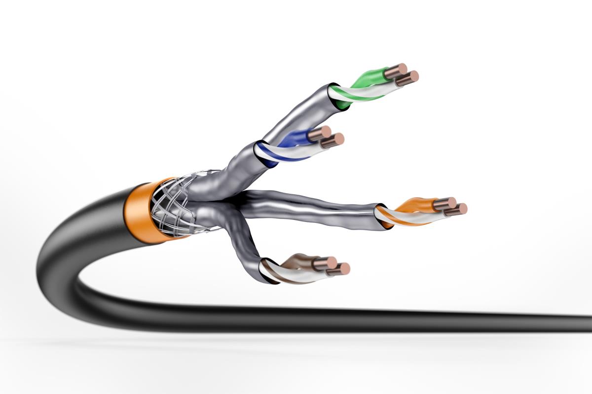 EU Product - CAT.7 S/FTP Erdverlegekabel, simplex, PE,500m,grau thumbnail