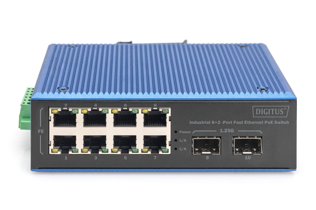 EU Product - Switch 8+2 -Port Fast Ethernet PoE C/APC Stecker 5 thumbnail