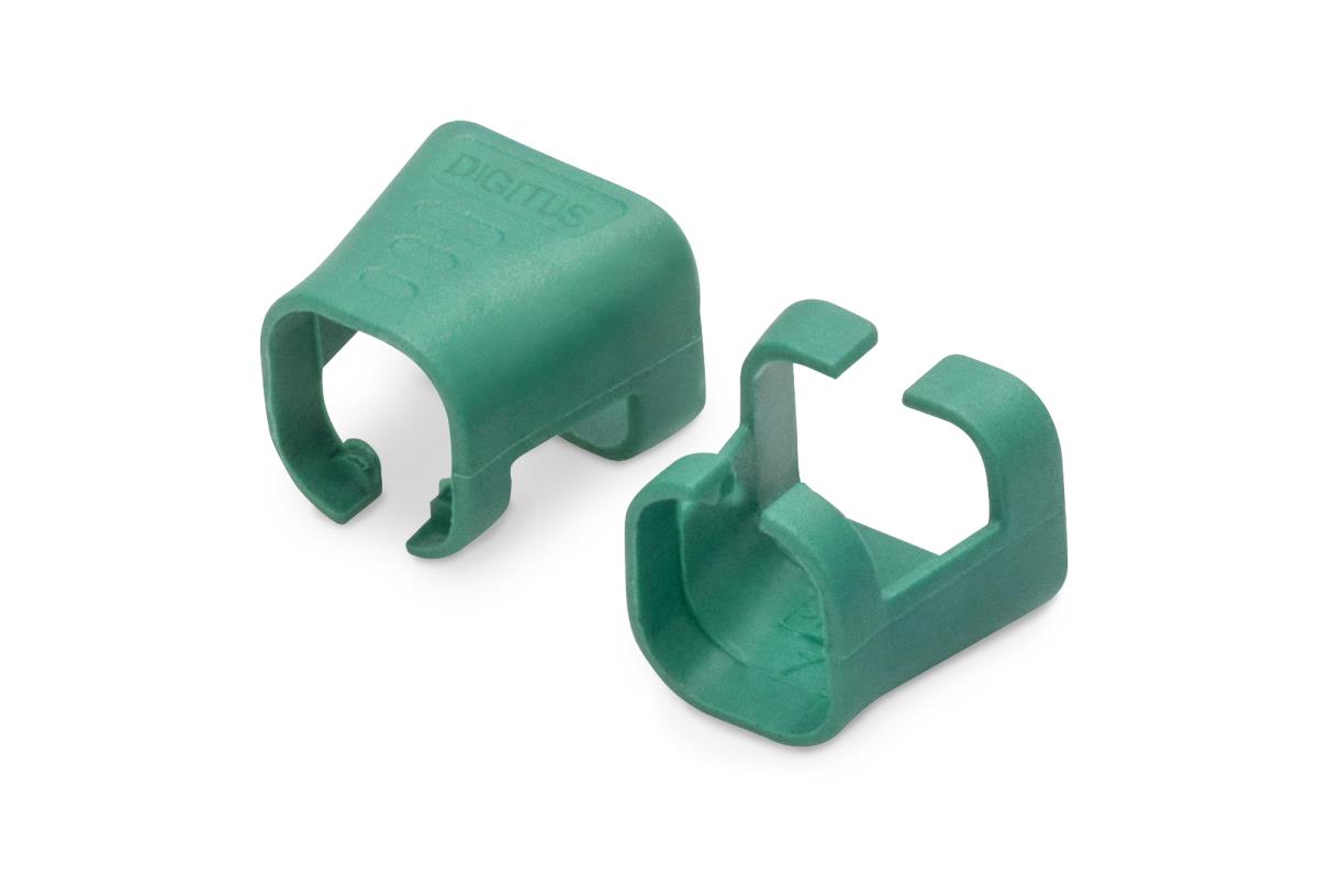 EU Product - Farbclips f�r Patchkabel RJ45 100 St�ck gr�n thumbnail