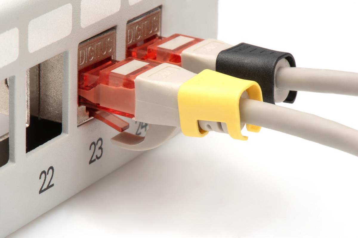 EU Product - Farbclips f�r Patchkabel RJ45 100 Stk. gem.Farbe thumbnail
