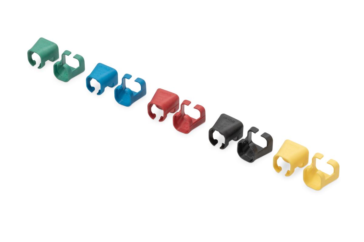 EU Product - Farbclips f�r Patchkabel RJ45 100 Stk. gem.Farbe thumbnail