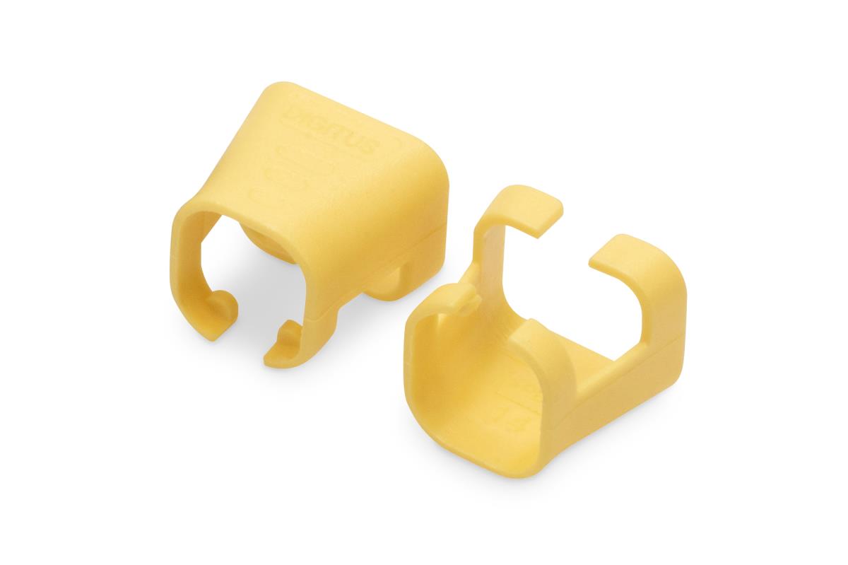 EU Product - Farbclips f�r Patchkabel RJ45 100 St�ck gelb thumbnail