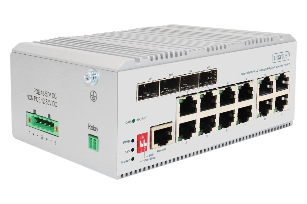 EU Product - Switch 8 Port Gigabit L2 managed 4 SFP Uplink thumbnail