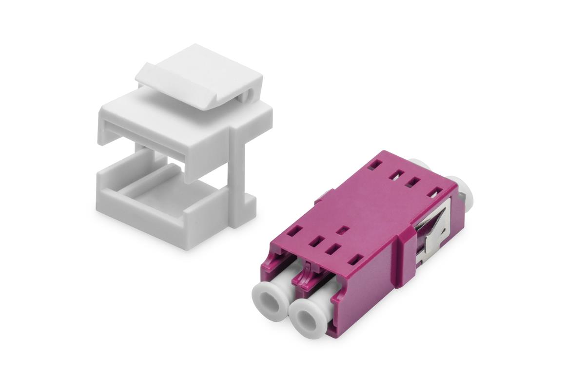 EU Product - LWL Kupplung LC/LC Multimode-OM4 Dupl.Keystone-Modul thumbnail
