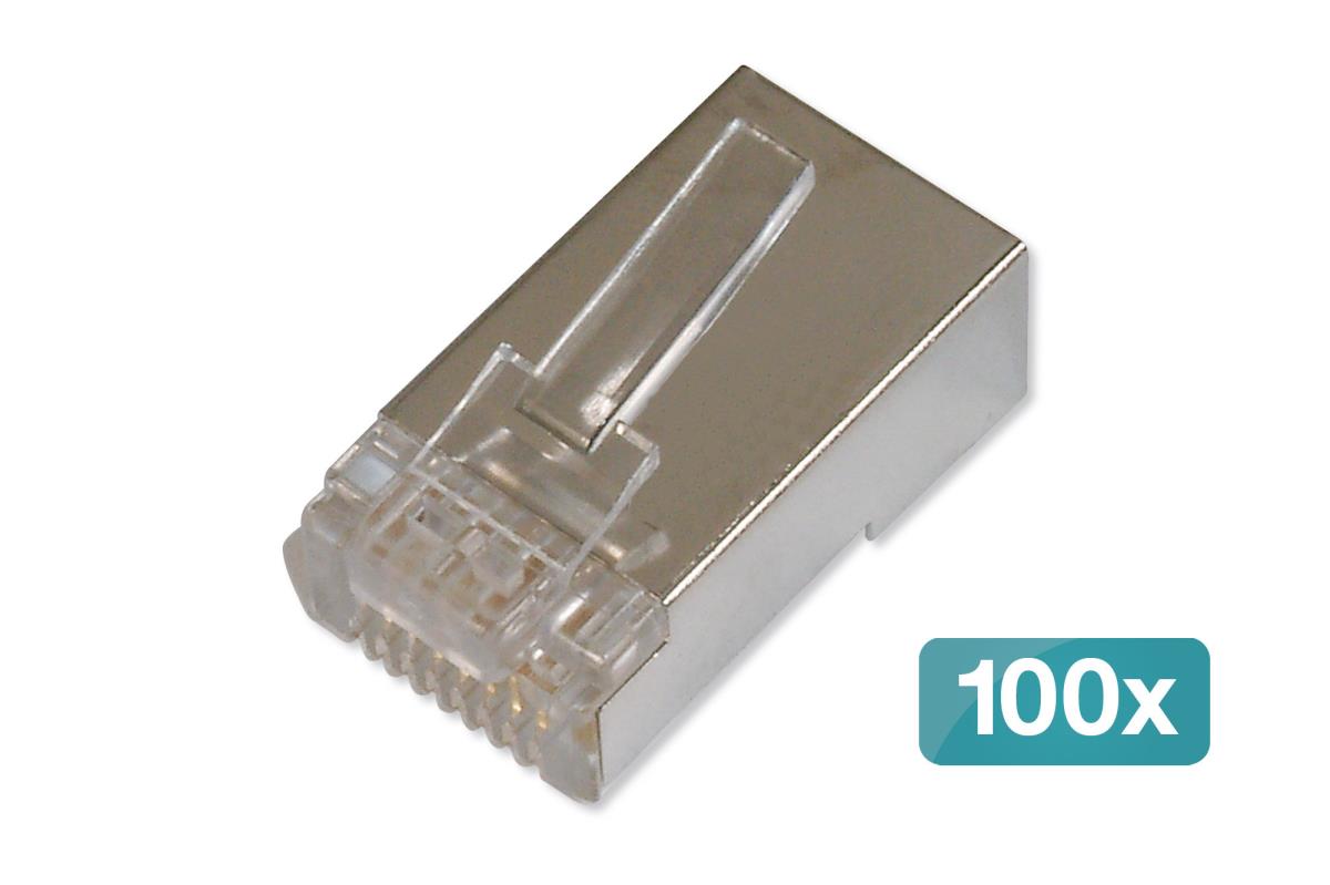 EU Product - Modularstecker CAT 6 f�r Rundkabel - 100 Stk. thumbnail