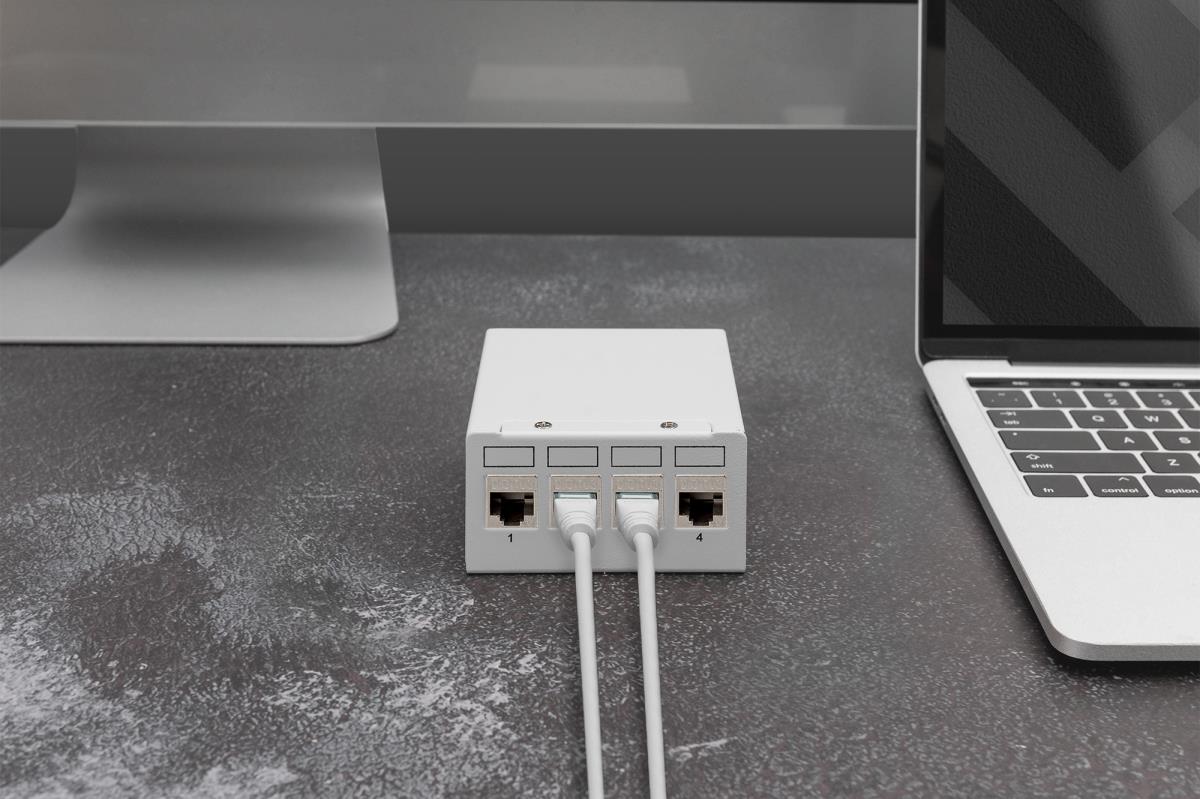 EU Product - Keystone Jack Cat6A/RJ45->LSA geschirmt 500MHz   4St thumbnail
