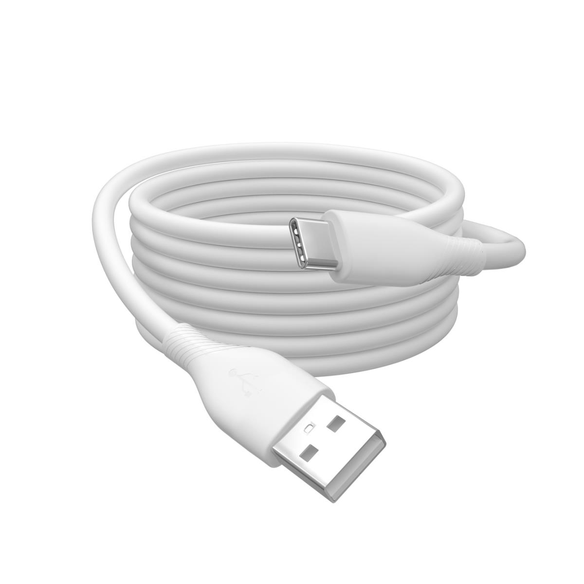 EU Product - USB 2.0 Kabel Typ C -A Silikon St/St 0,5m       wei� thumbnail