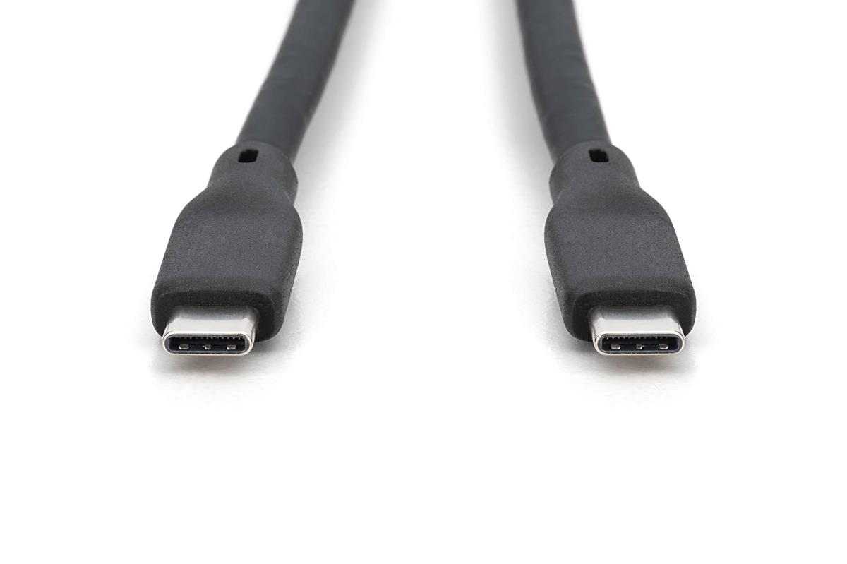 EU Product - USB 3.2 Kabel Typ C -C Silikon St/St 0,5m    schwarz thumbnail