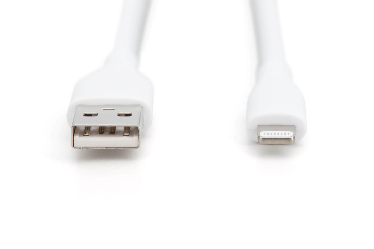 EU Product - USB 2.0 Kabel Typ A-Lightning Silikon 2m MFI    wei� thumbnail
