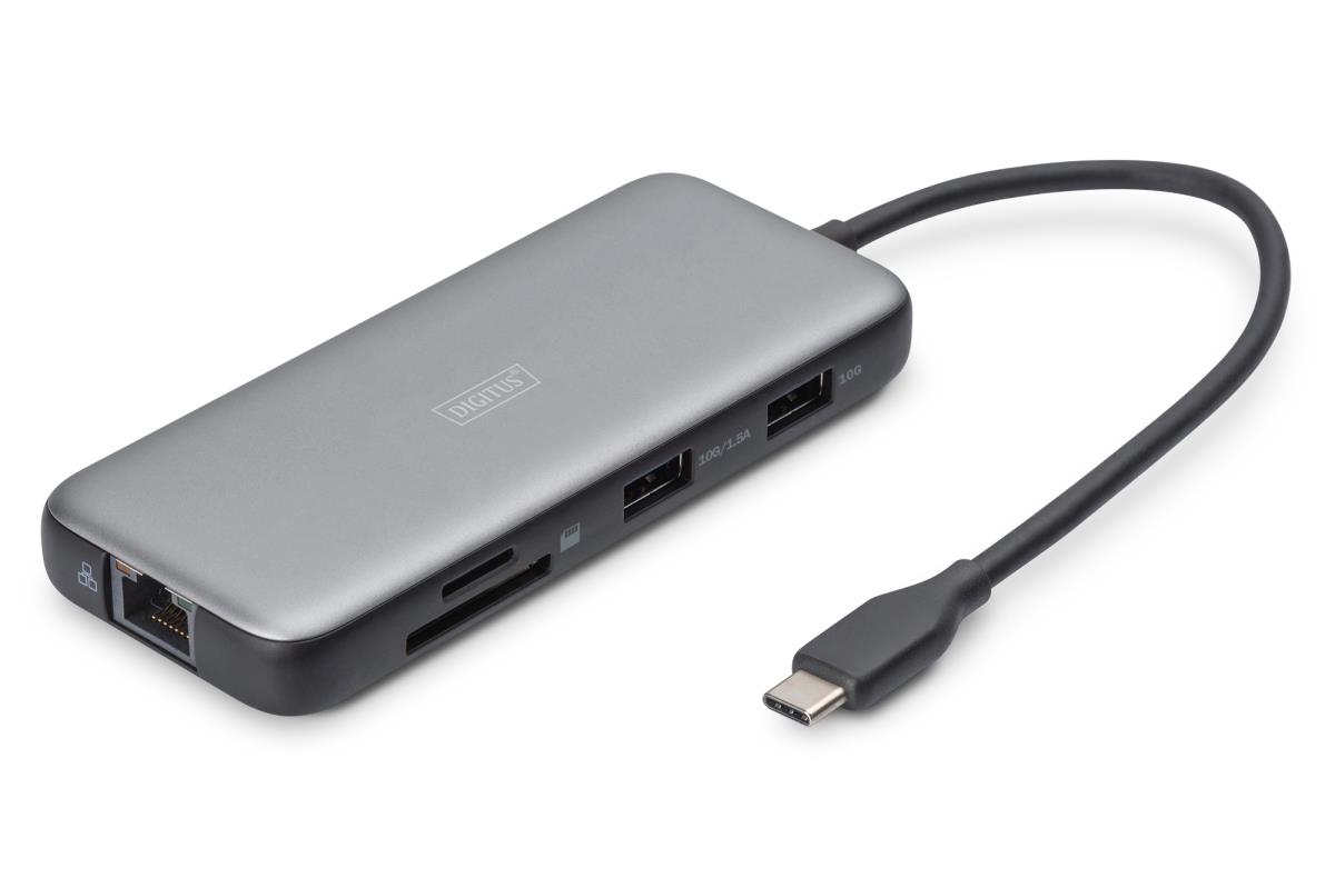 EU Product - Docking USB-C->HDMI,USB3.0,RJ45,SD,MicroSD,CPD Alu s thumbnail