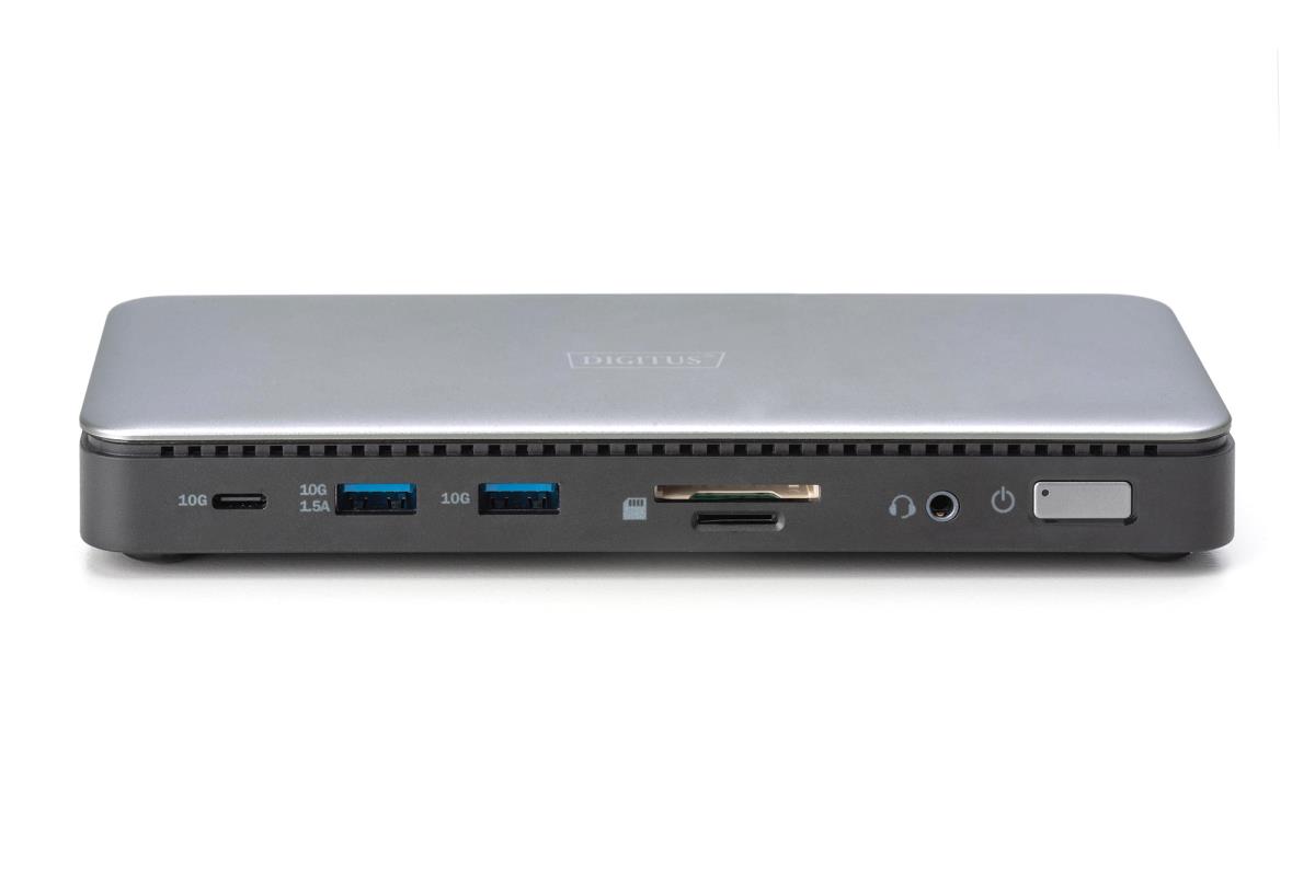 EU Product - Docking USB-C->HDMI,DP,USBA,USBC,RJ45,DC,Audio silbe thumbnail