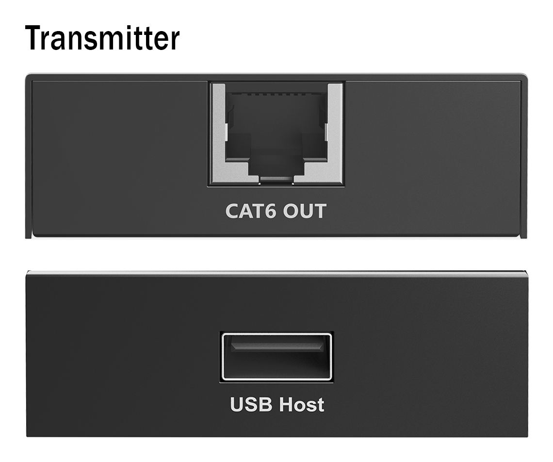 EU Product - USB Extender 4xUSB-A 150m mit CAT6 schwarz thumbnail