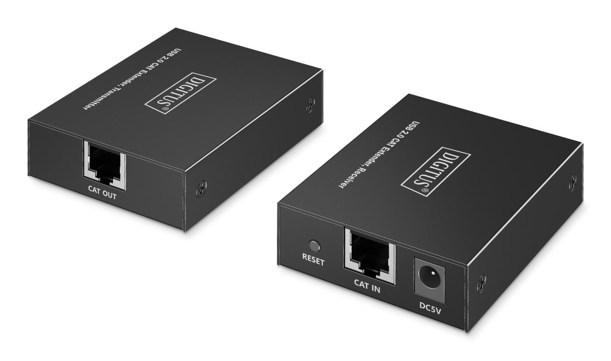 EU Product - USB Extender 4xUSB-A 150m mit CAT6 schwarz thumbnail