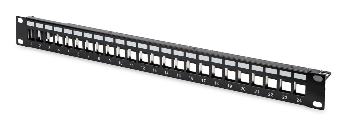 EU Product - Patchpanel 1HE 24xCat6A Keystone Module geschirmt sc thumbnail