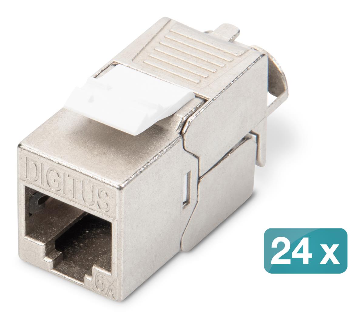 EU Product - Patchpanel 1HE 24xCat6A Keystone Module geschirmt sc thumbnail