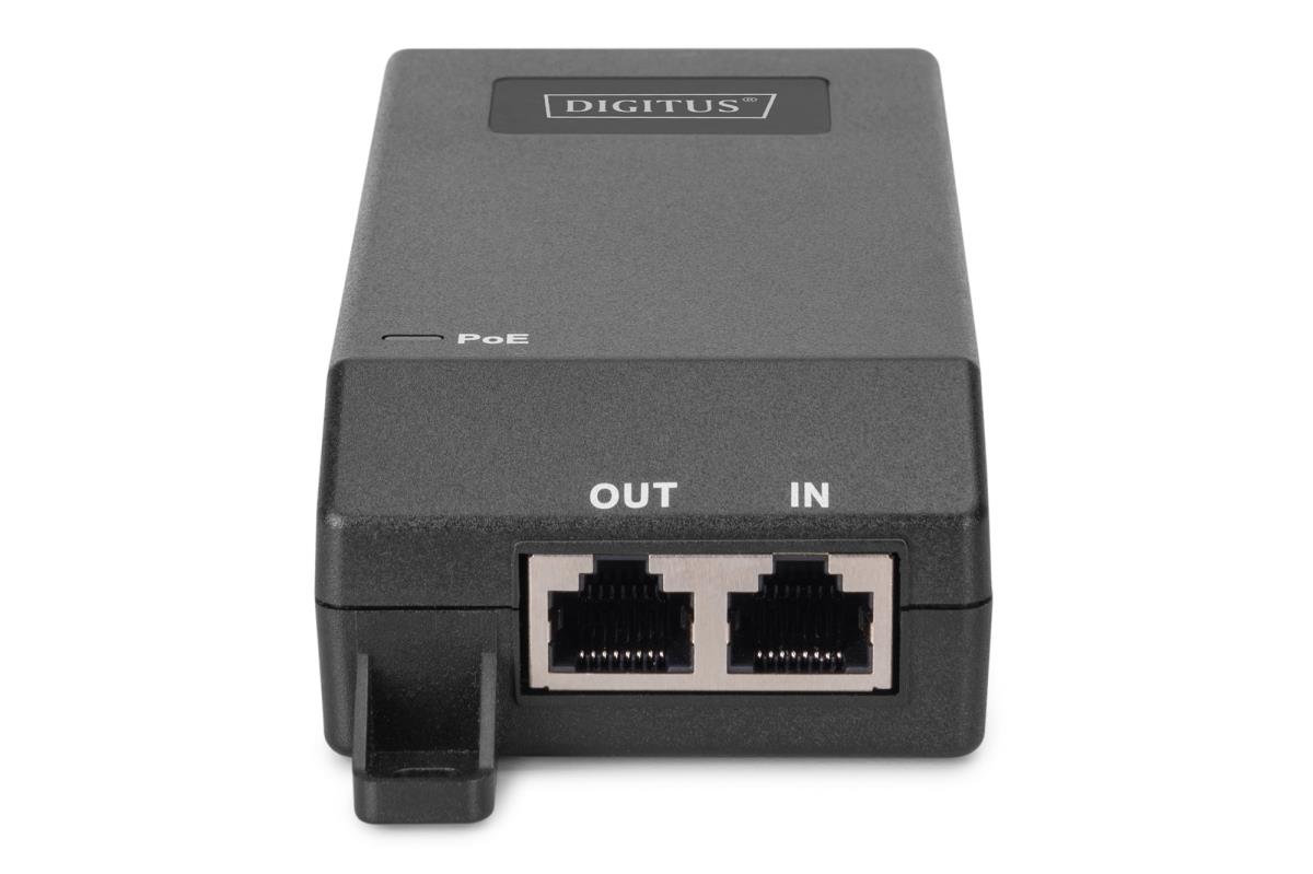EU Product - Gigabit Ethernet PoE Injektor 802.3at 30W schwarz thumbnail