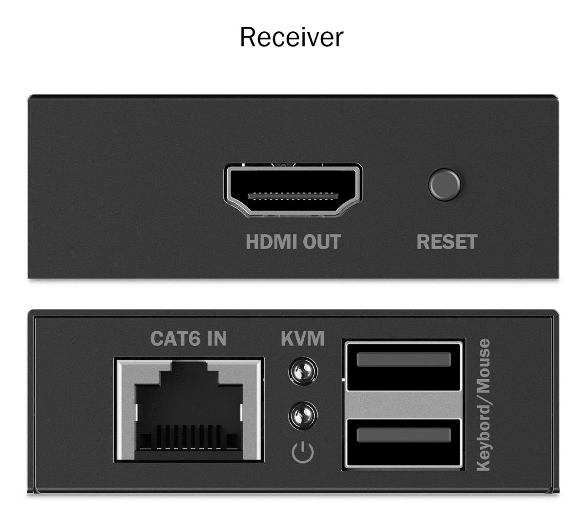 EU Product - HDMI KVM Extender 4K/30Hz schwarz thumbnail