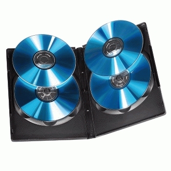 QUAD BOX DVD JEWEL CASE 5 PACK BLACK thumbnail