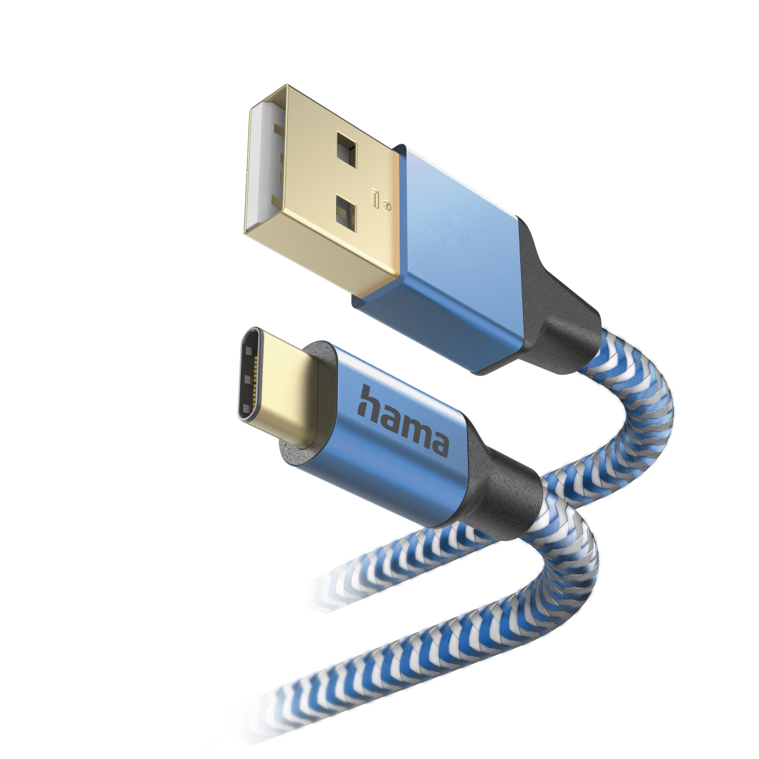REFLECTIVE CABLE USBA  USBC 1.5M BLU thumbnail